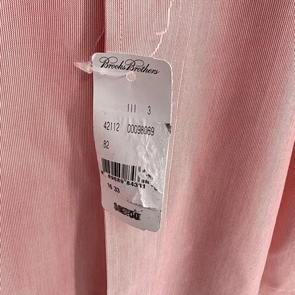 Brooks Brothers Madison Fit Micro Striped Relaxed Fit Non Iron Dress Shirt NWT - Picture 4 of 6